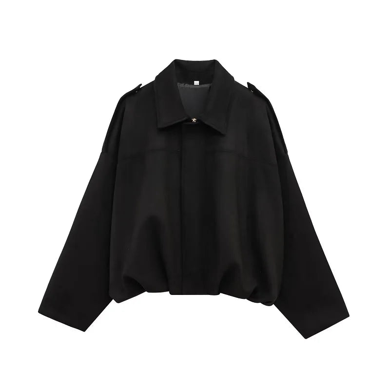 2025 Suede Bomber Jackets for Women Outerwears Oversized Jacket Woman Streetwear Zip Women'S Coats Padded Varsity Jackets